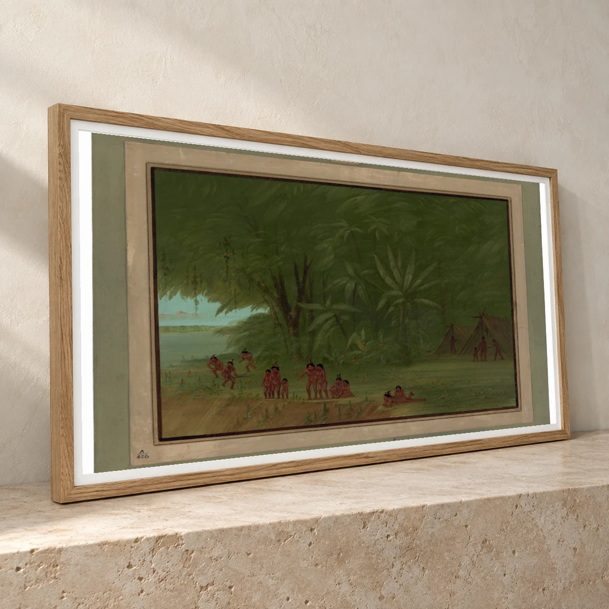 Mauhees Encampment 1965.16.287 — Famous Paintings famous paintings print by SaamCrafts