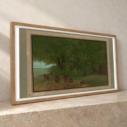 Mauhees Encampment 1965.16.287 — Famous Paintings famous paintings print by SaamCrafts
