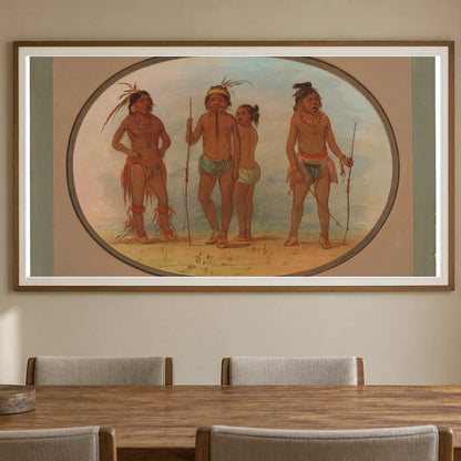 Members Of The Botocudo Tribe 1965.16.248 — Famous Paintings shown in a styled interior
