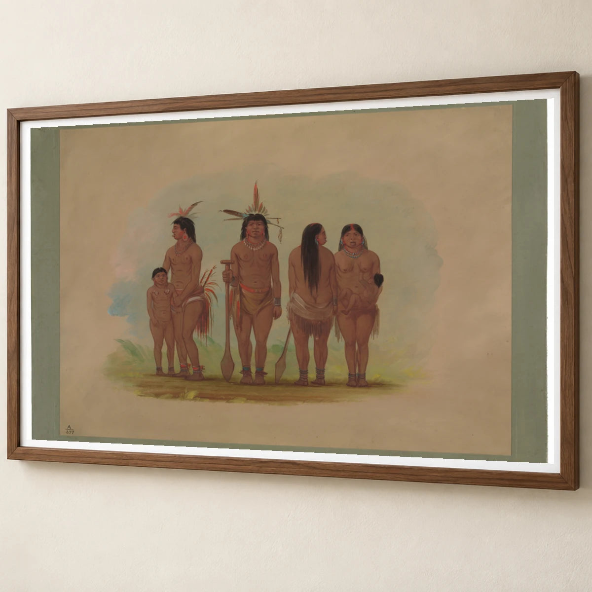 Members Of The Payaguas Tribe 1965.16.245 — Famous Paintings famous paintings print by SaamCrafts