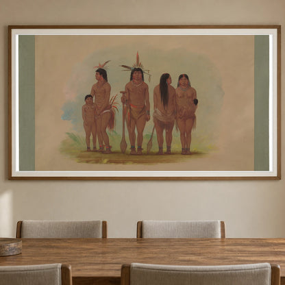 Members Of The Payaguas Tribe 1965.16.245 — Famous Paintings shown in a styled interior