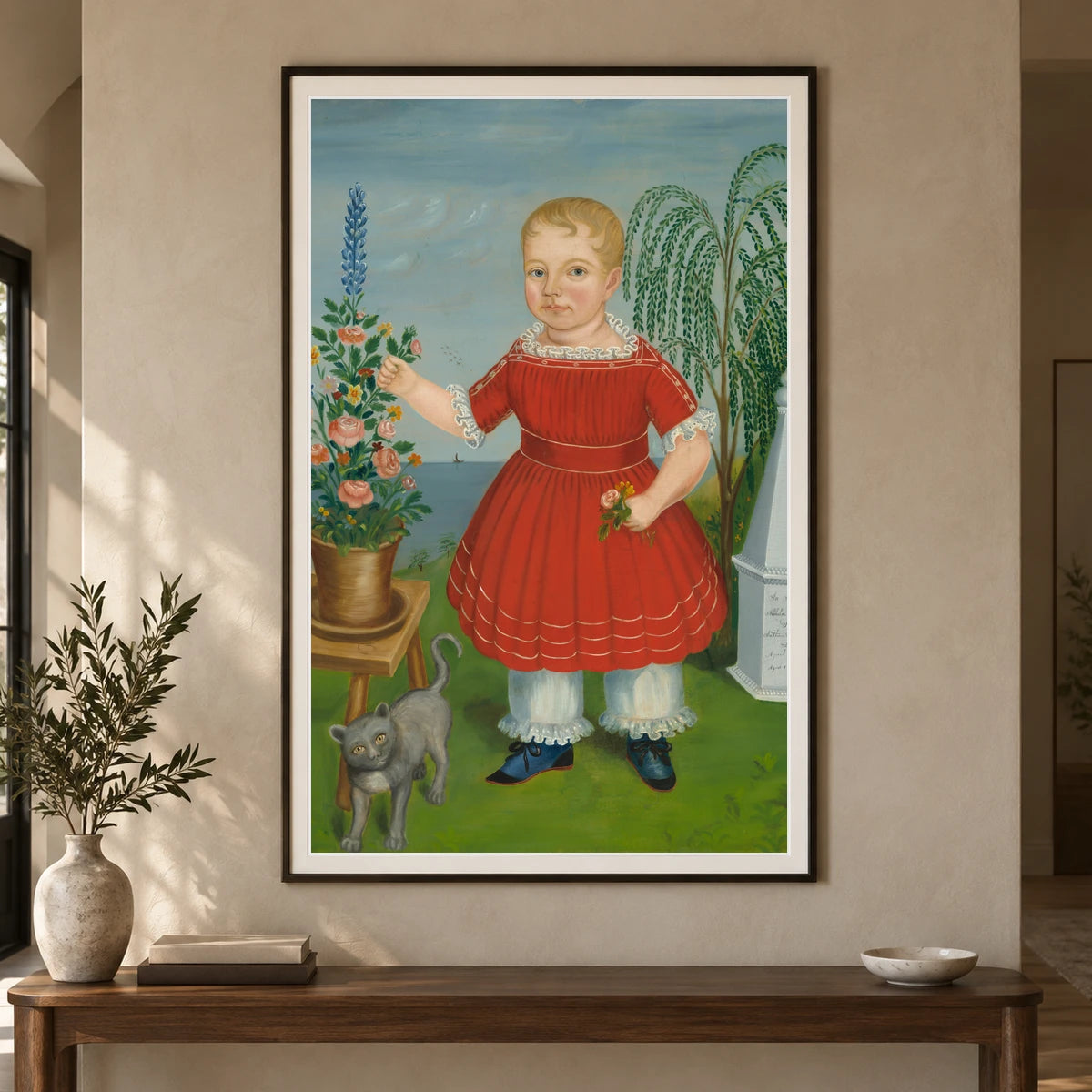 Memorial To Nicholas M. S. Catlin 1955.11.7 — Famous Paintings shown in a styled interior