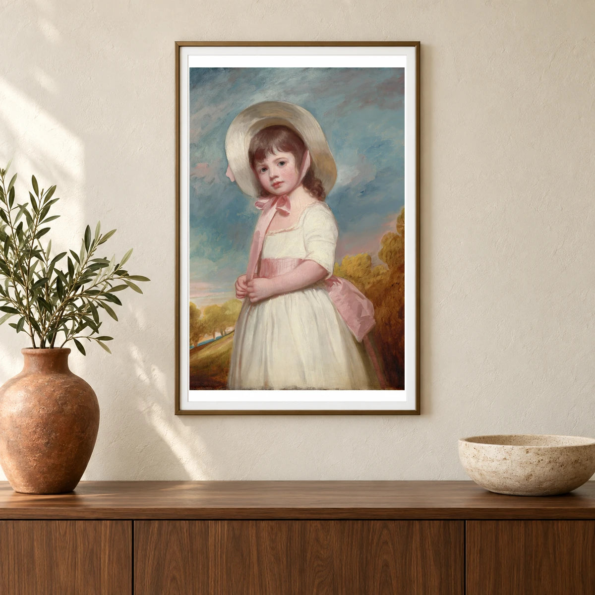 Miss Juliana Willoughby 1937.1.104 — Famous Paintings shown in a styled interior