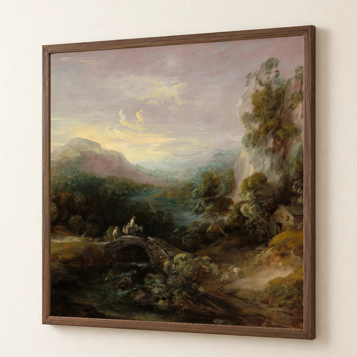 Mountain Landscape With Bridge 1937.1.107 — Famous Paintings famous paintings print by SaamCrafts