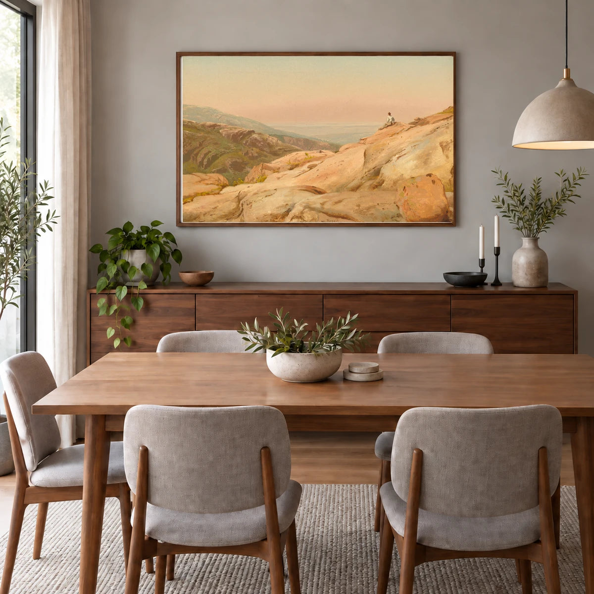 Mount Desert Island, Maine 2016.141.1 — Famous Paintings shown in a styled interior