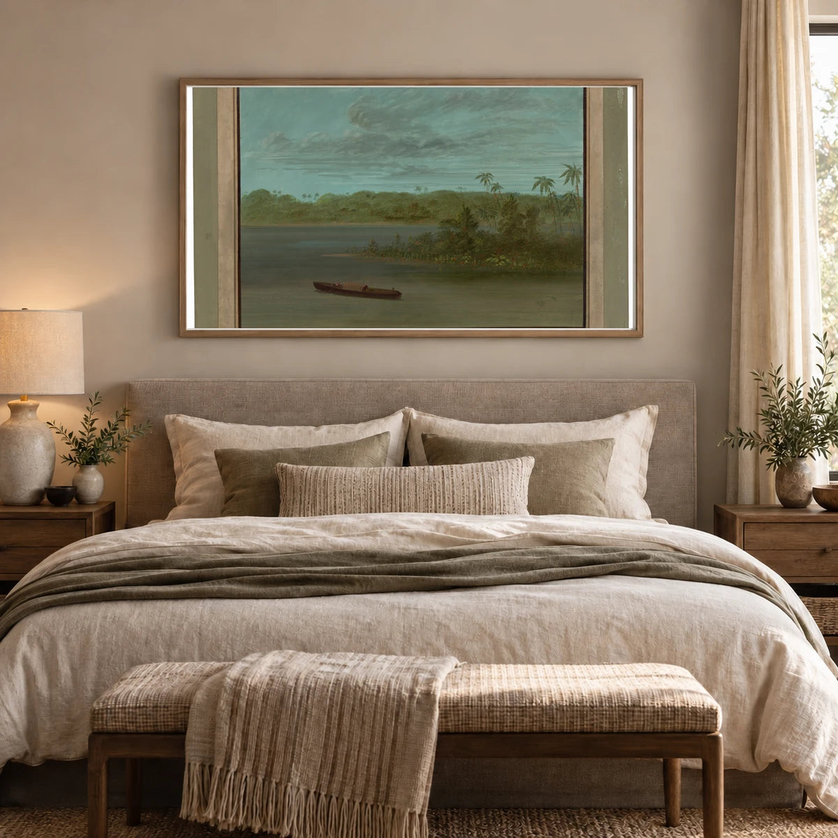 Mouth Of The Rio Purus 1965.16.306 — Famous Paintings shown in a styled interior