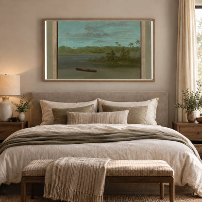 Mouth Of The Rio Purus 1965.16.306 — Famous Paintings shown in a styled interior