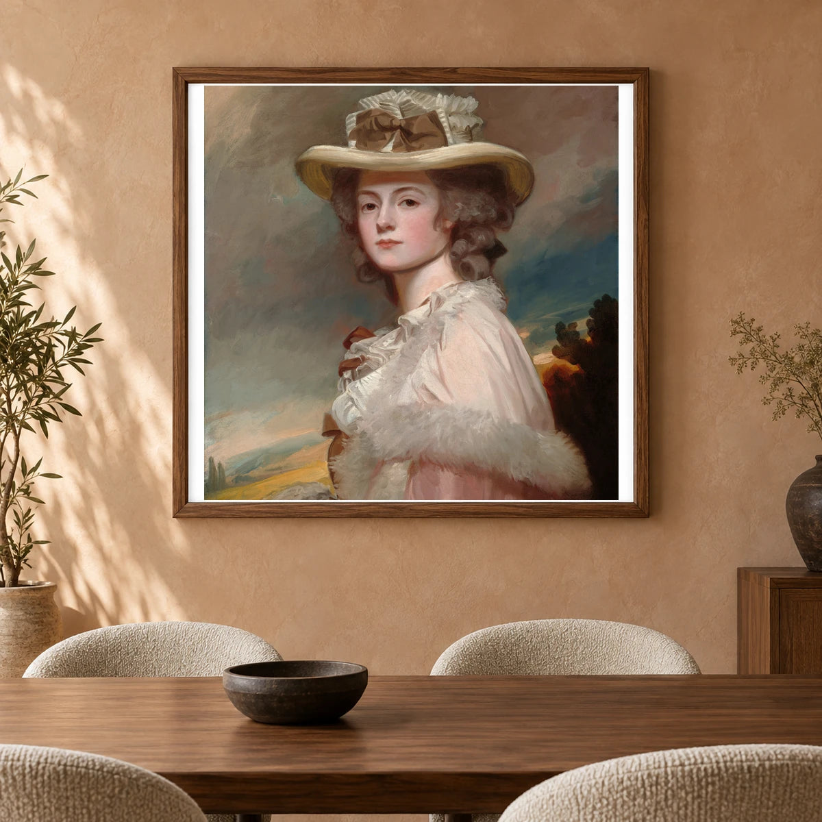 Mrs. Davies Davenport 1937.1.105 — Famous Paintings shown in a styled interior