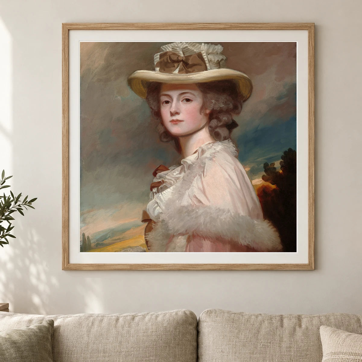 Mrs. Davies Davenport 1937.1.105 — Famous Paintings shown in a styled interior