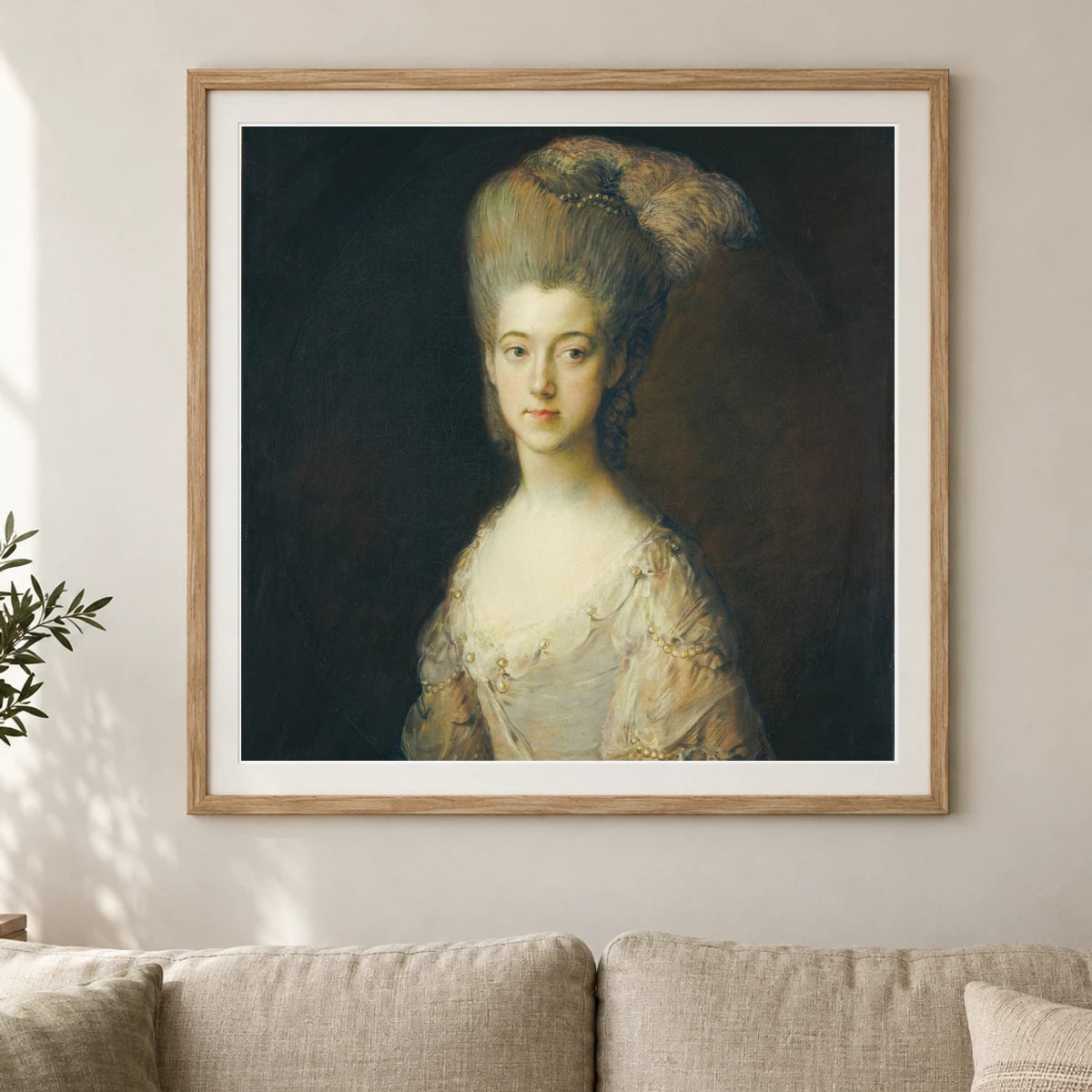 Mrs. Paul Cobb Methuen 1942.9.20 — Famous Paintings shown in a styled interior