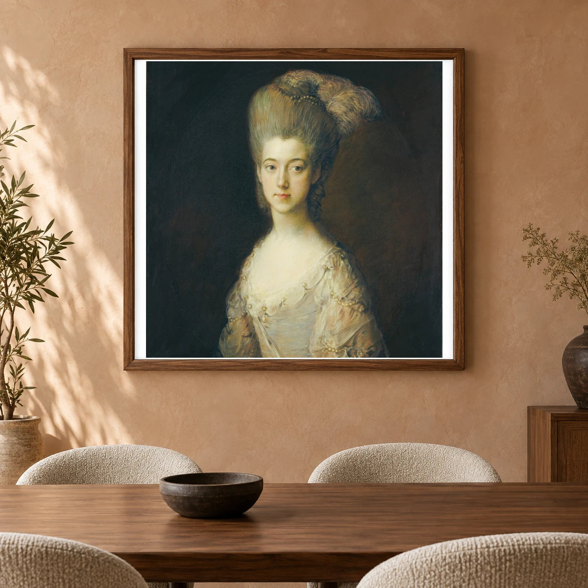 Mrs. Paul Cobb Methuen 1942.9.20 — Famous Paintings shown in a styled interior