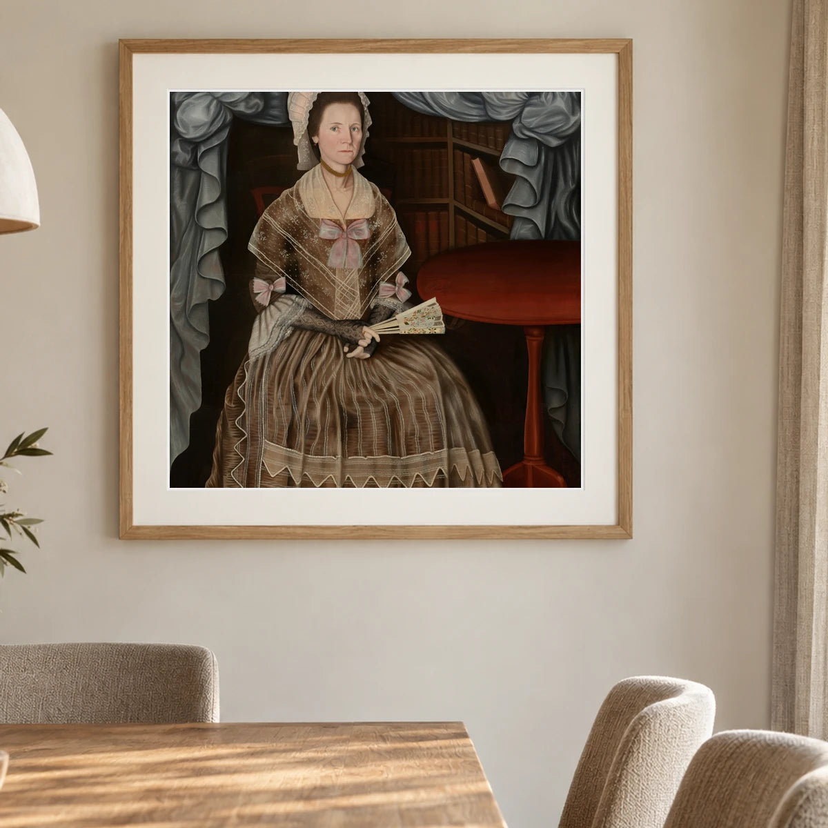 Mrs. Samuel Chandler 1964.23.2 — Famous Paintings shown in a styled interior