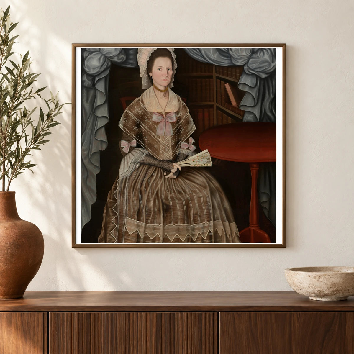 Mrs. Samuel Chandler 1964.23.2 — Famous Paintings shown in a styled interior