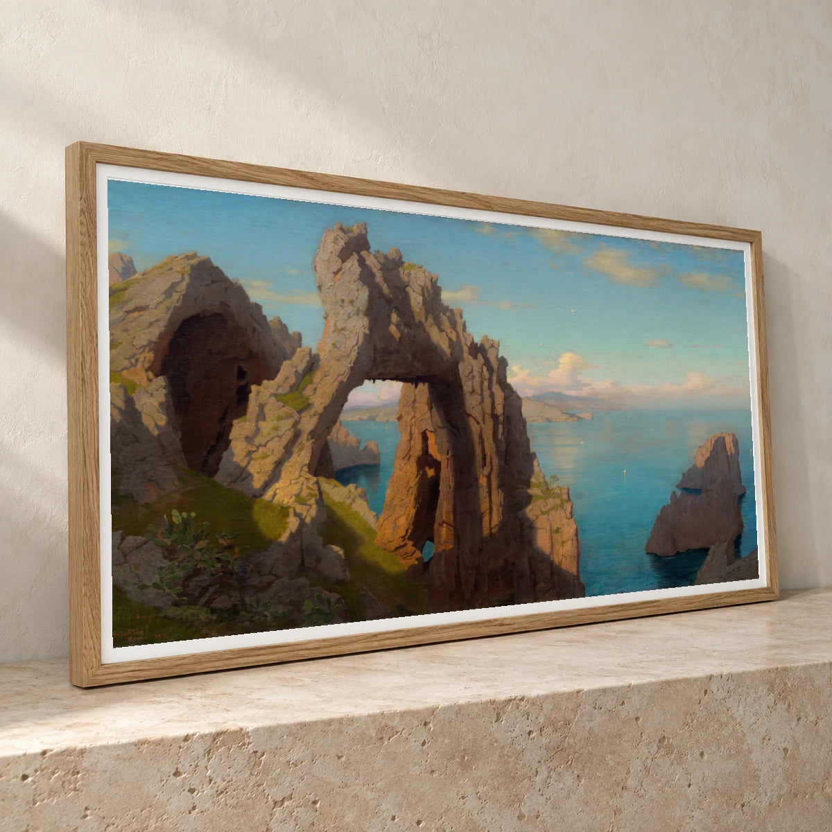 Natural Arch At Capri 1989.13.1 — Famous Paintings famous paintings print by SaamCrafts