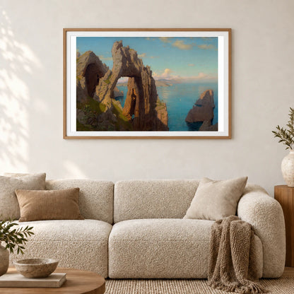 Natural Arch At Capri 1989.13.1 — Famous Paintings shown in a styled interior