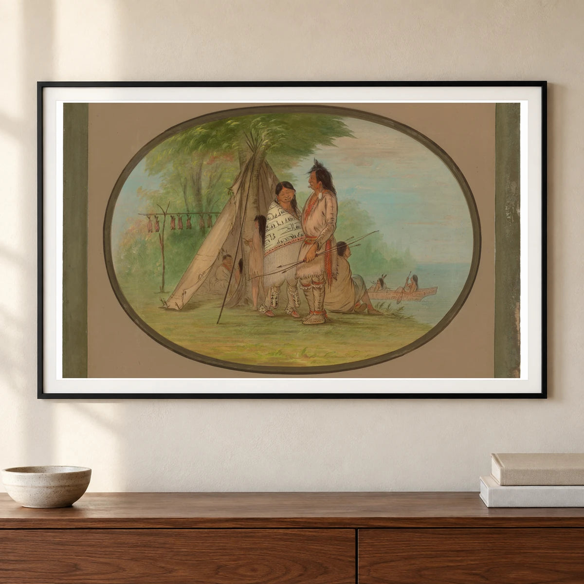 Nayas Indians 1965.16.153 — Famous Paintings shown in a styled interior