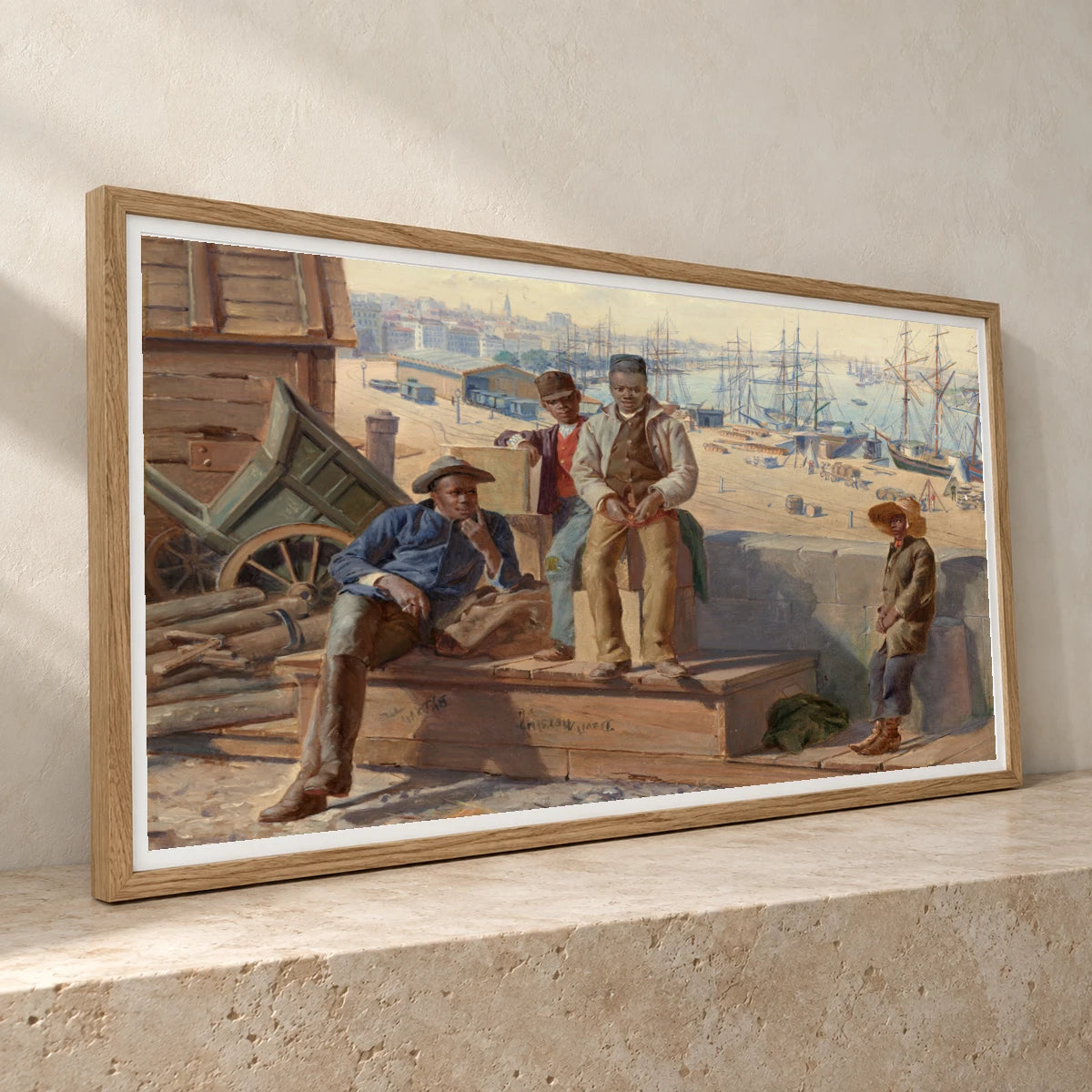 Negro Boys On The Quayside 2014.136.80 — Famous Paintings famous paintings print by SaamCrafts