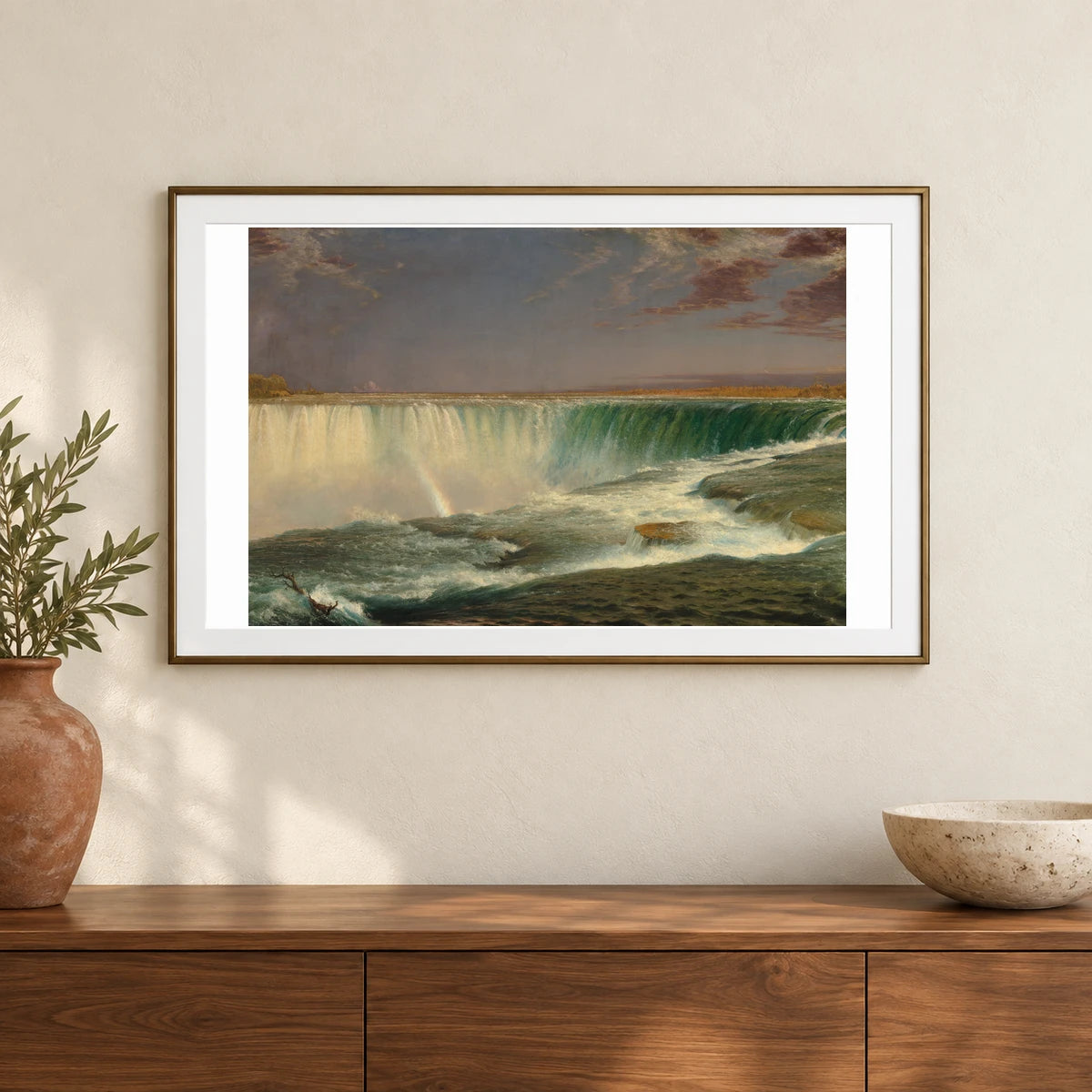 Niagara 2014.79.10 — Famous Paintings shown in a styled interior