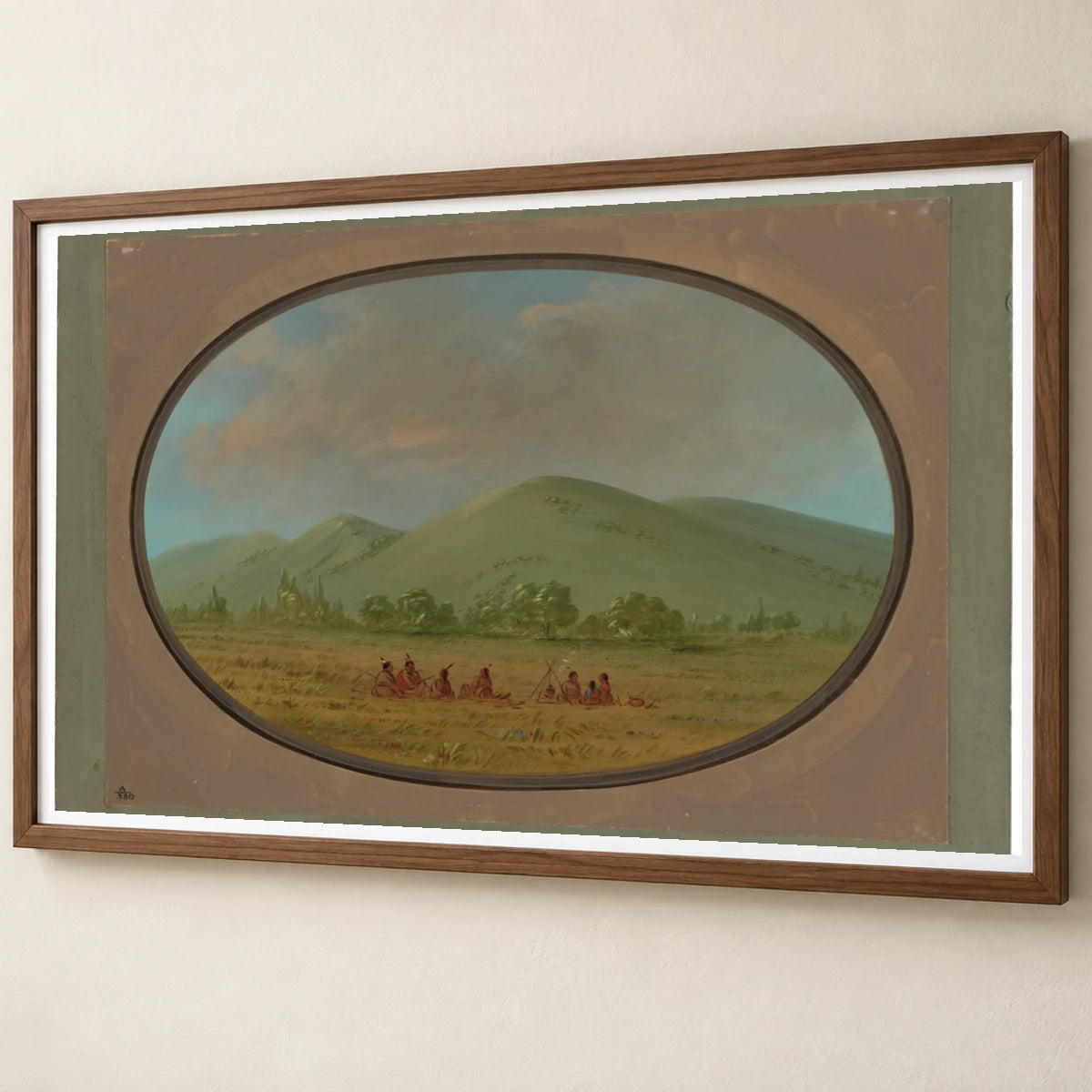 Nishnabotana Bluffs, Upper Missouri 1965.16.203 — Famous Paintings famous paintings print by SaamCrafts