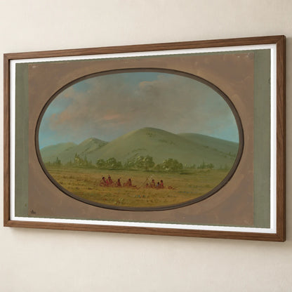 Nishnabotana Bluffs, Upper Missouri 1965.16.203 — Famous Paintings famous paintings print by SaamCrafts