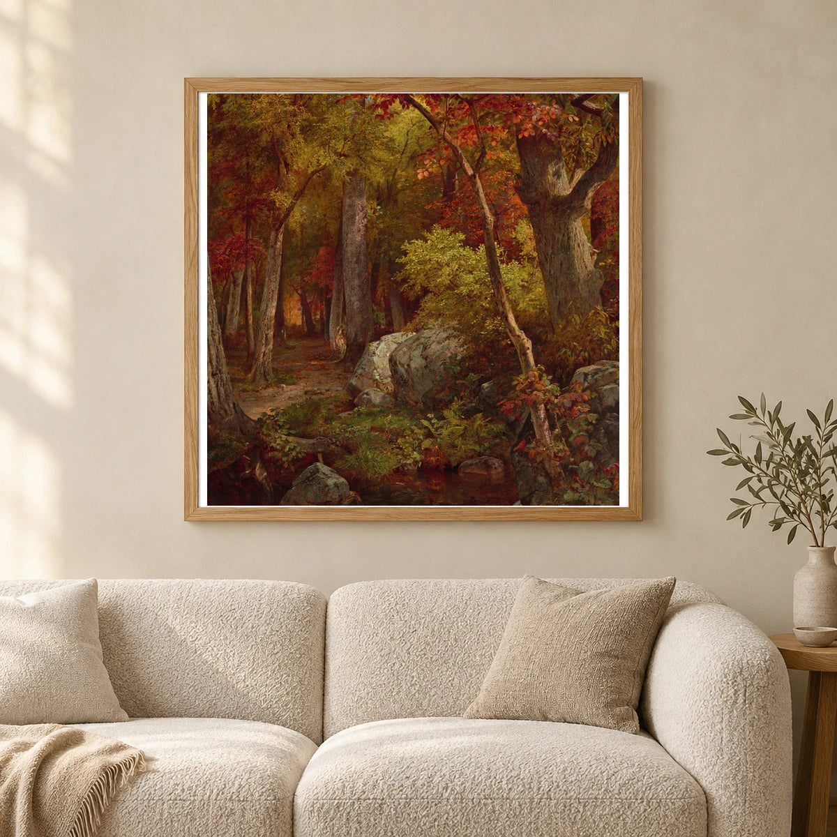 October 2003.29.1 — Famous Paintings shown in a styled interior
