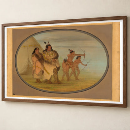 Ojibbeway Indians 1965.16.93 — Famous Paintings famous paintings print by SaamCrafts