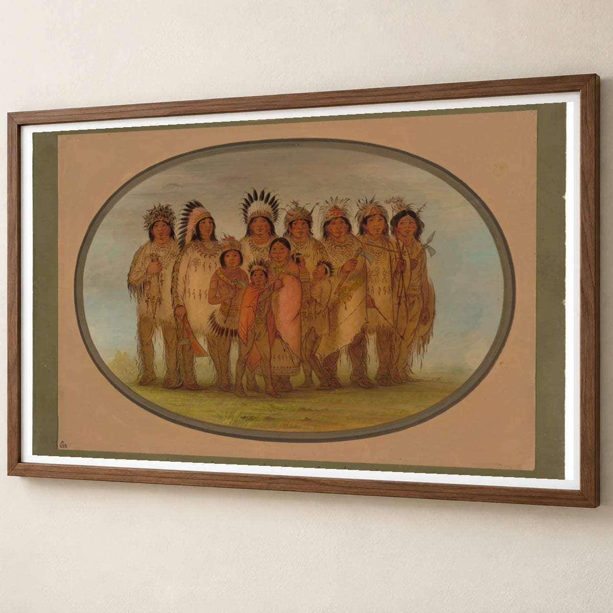 Ojibbeway Indians In Paris 1965.16.112 — Famous Paintings famous paintings print by SaamCrafts