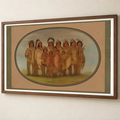 Ojibbeway Indians In Paris 1965.16.112 — Famous Paintings famous paintings print by SaamCrafts