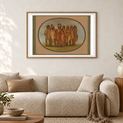Ojibbeway Indians In Paris 1965.16.112 — Famous Paintings shown in a styled interior