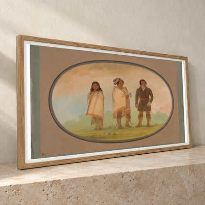 Oneida Chief, His Sister, And A Missionary 1965.16.113 — Famous Paintings famous paintings print by SaamCrafts