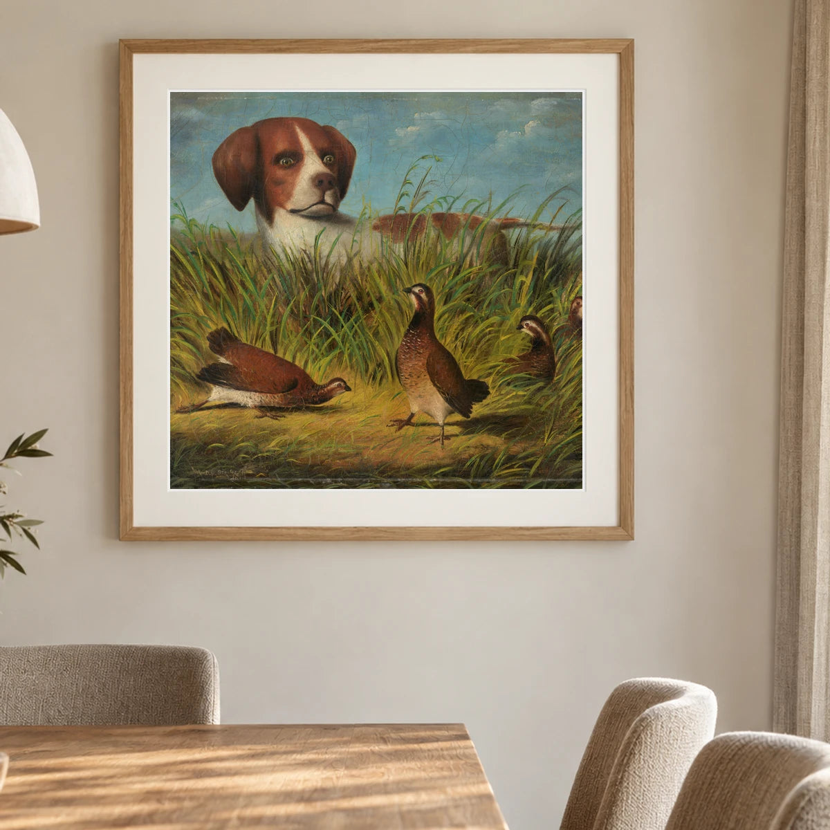 On Point 1980.62.68 — Famous Paintings shown in a styled interior