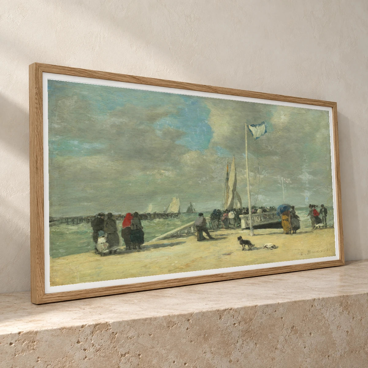 On The Jetty 1970.17.13 — Famous Paintings famous paintings print by SaamCrafts