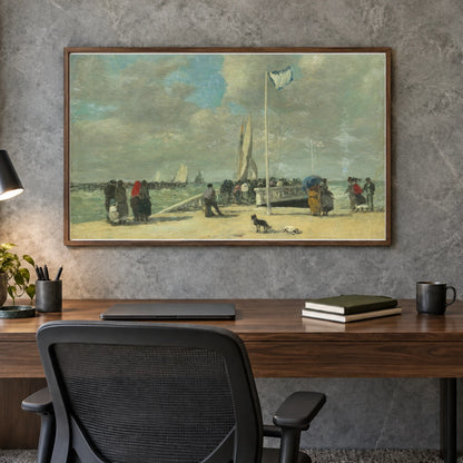 On The Jetty 1970.17.13 — Famous Paintings shown in a styled interior