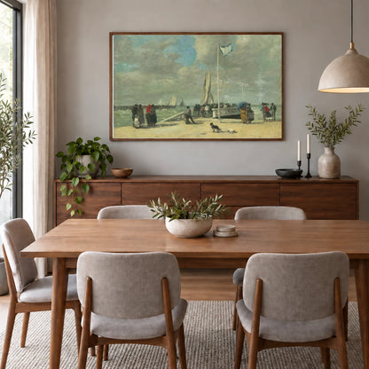 On The Jetty 1970.17.13 — Famous Paintings shown in a styled interior