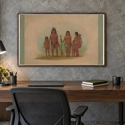 Orejona Chief And Family 1965.16.241 — Famous Paintings shown in a styled interior