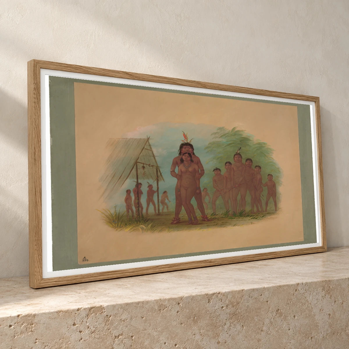 Orejona Indians 1965.16.242 — Famous Paintings famous paintings print by SaamCrafts