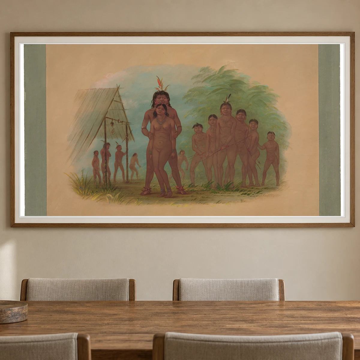 Orejona Indians 1965.16.242 — Famous Paintings shown in a styled interior