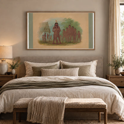 Orejona Indians 1965.16.242 — Famous Paintings shown in a styled interior