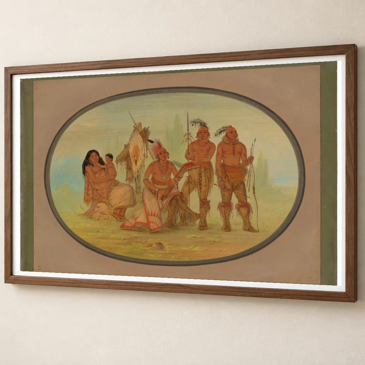 Osage Indians 1965.16.69 — Famous Paintings famous paintings print by SaamCrafts