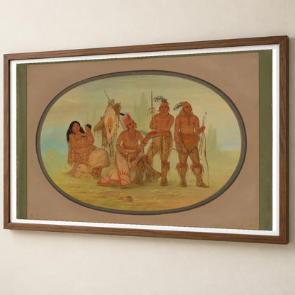 Osage Indians 1965.16.69 — Famous Paintings famous paintings print by SaamCrafts