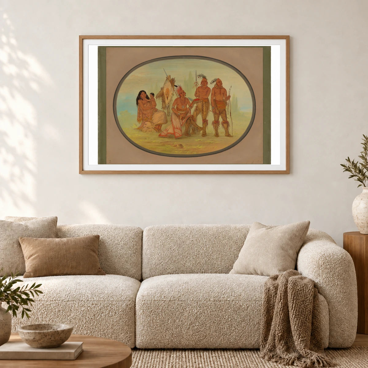 Osage Indians 1965.16.69 — Famous Paintings shown in a styled interior