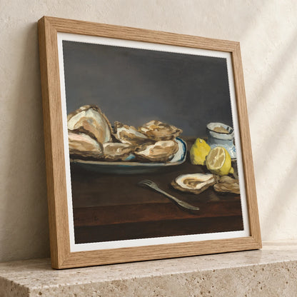 Oysters 1962.3.1 — Famous Paintings famous paintings print by SaamCrafts