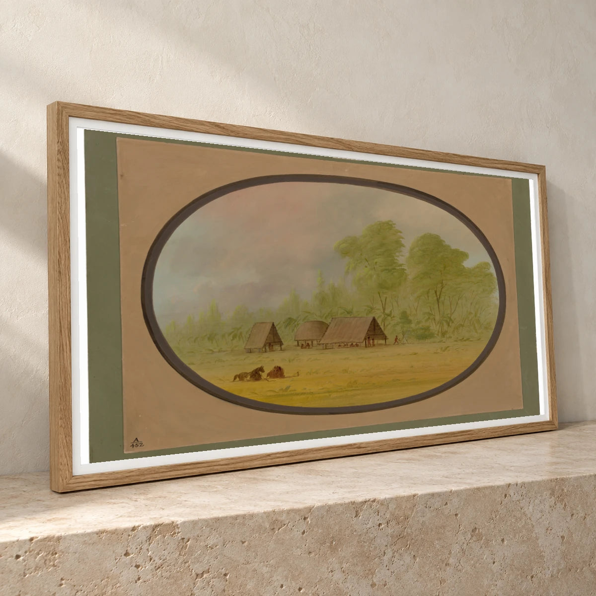 Pacapacurus Village 1965.16.309 — Famous Paintings famous paintings print by SaamCrafts