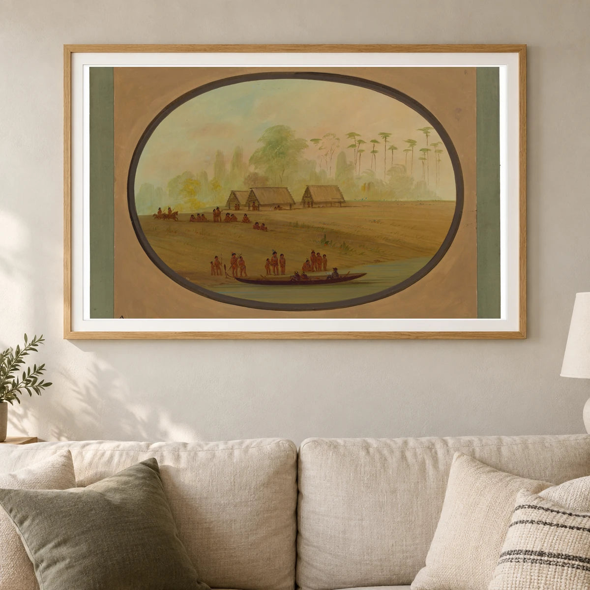 Painting The Lengua Chief 1965.16.298 — Famous Paintings shown in a styled interior