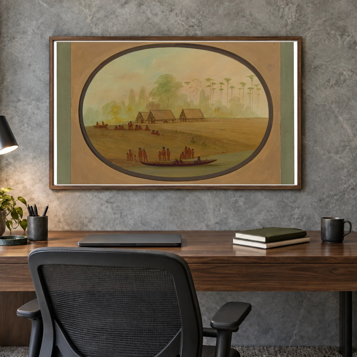 Painting The Lengua Chief 1965.16.298 — Famous Paintings shown in a styled interior