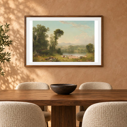 Pastoral Landscape 1991.96.1 — Famous Paintings shown in a styled interior