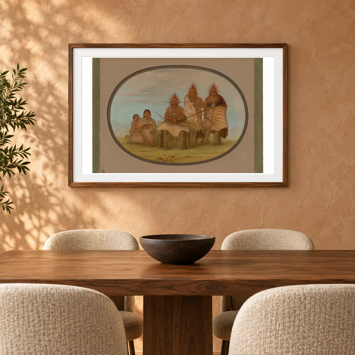 Pawnee Indians 1965.16.60 — Famous Paintings shown in a styled interior