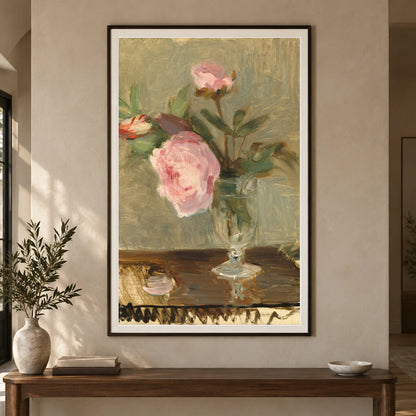 Peonies 1994.59.10 — Famous Paintings shown in a styled interior