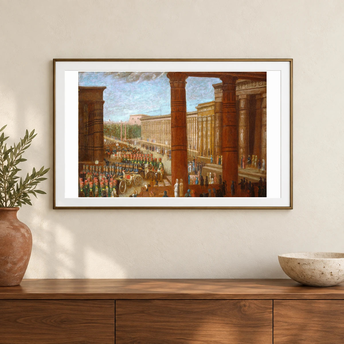 Pharaoh S Army Marching 1978.80.4 — Famous Paintings shown in a styled interior