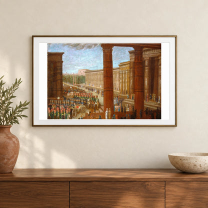 Pharaoh S Army Marching 1978.80.4 — Famous Paintings shown in a styled interior